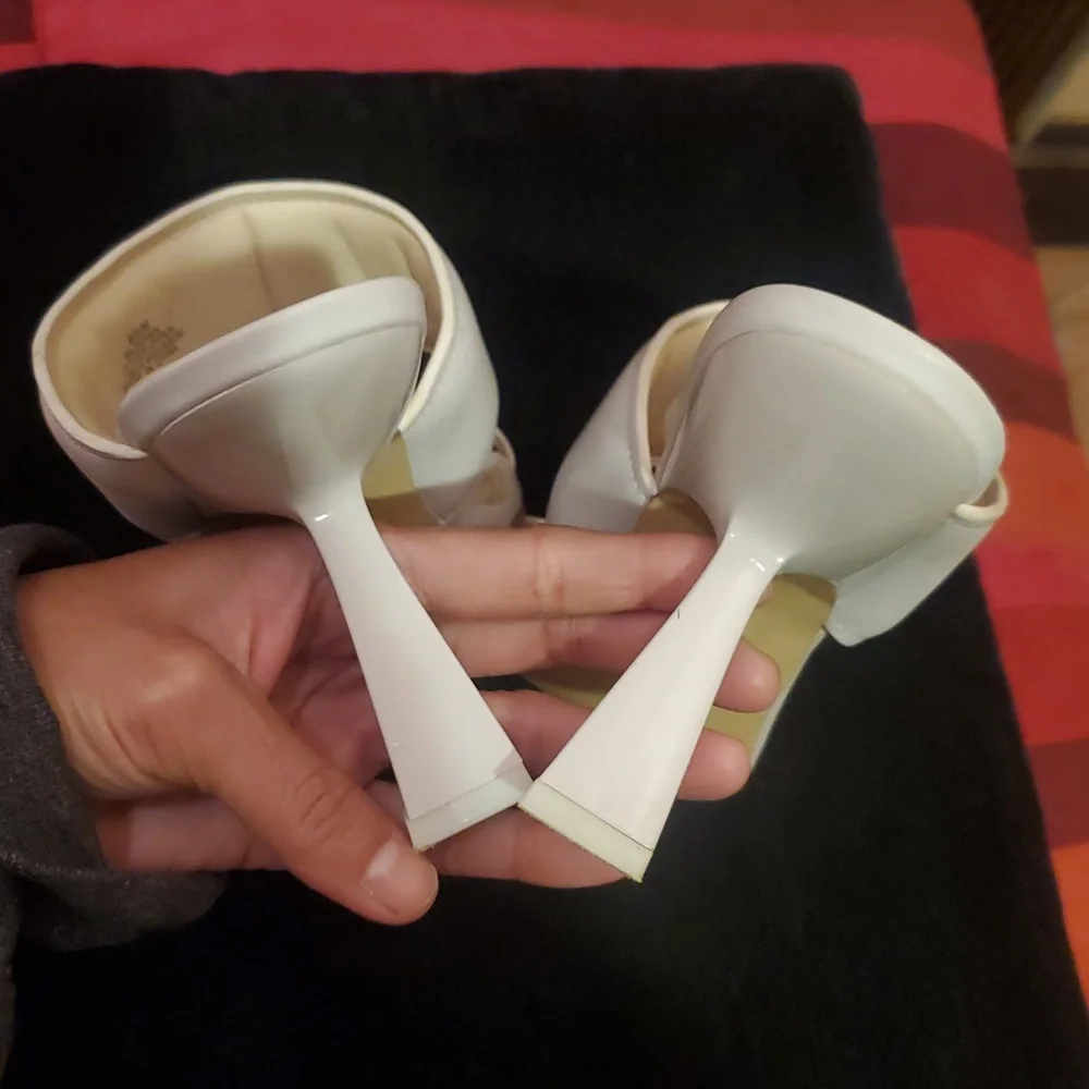 Marc Fisher Cream Women's Mules - Picture 8 of 10